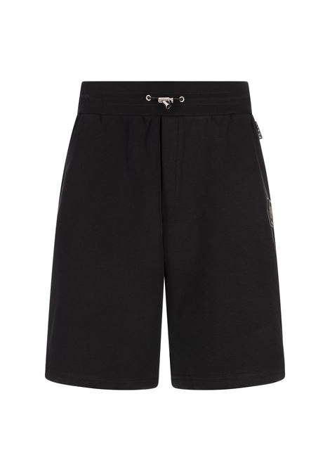 Baggy Fit Shorts Iconic Plein Neri